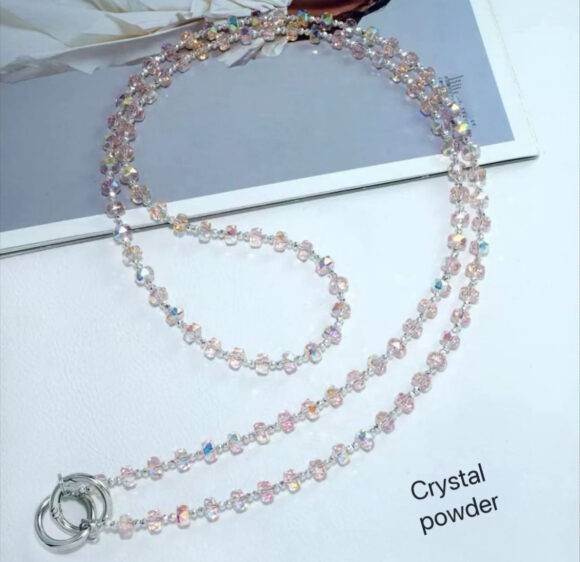 ROSE GOLD GEM LONG PHONE CHARM - Image 2