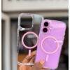 PINK TRANSPARENT SLID CASE