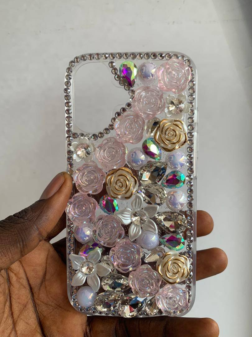 SILVER PINK ASYMMETRIC BEADED RHINESTONE 16PRO - Image 8