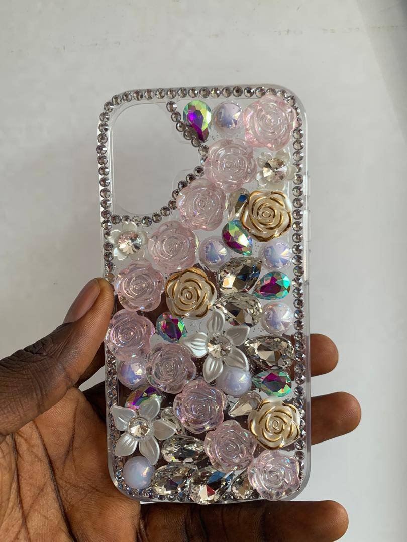 SILVER PINK ASYMMETRIC BEADED RHINESTONE 16PRO - Image 7