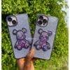 PURPLE GLITTER BEAR