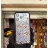 BLUE BLACK BUTTERFLY CLEAR TPU 15PM