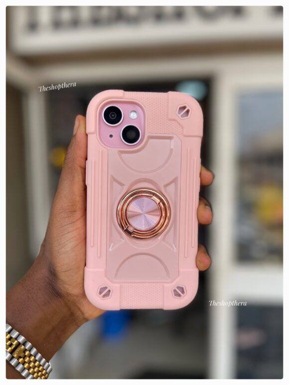 LIGHT PINK ARMOR RING