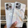WHITE GREY SQUARE MARBLE