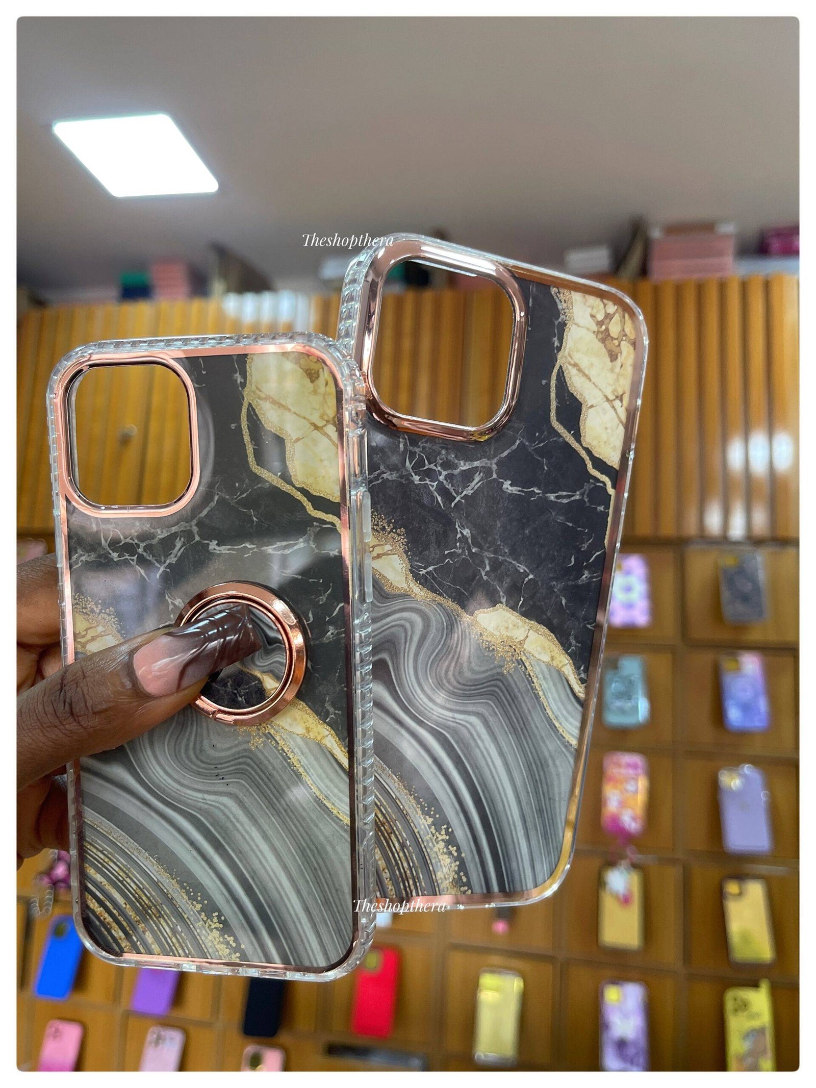 GREEN GOLD MARBLE RING 14PRO - Image 5