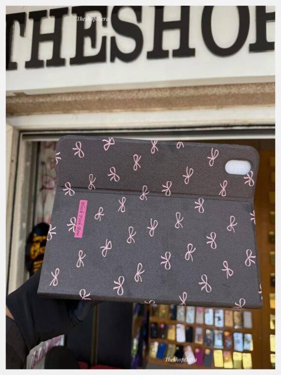 BLACK PINK RIBBON BOW 2IN1 CASE