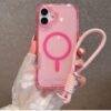 LIGHT PINK MAGSAFE 3IN1 CLEAR SHOCKPROOF