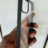 BLACK OPEN TRANSPARENT INTERWOVEN 12PM