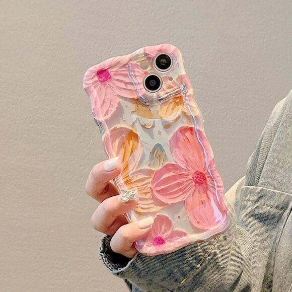 PINK WIGGLY FLOWER IMD WITH CHARM