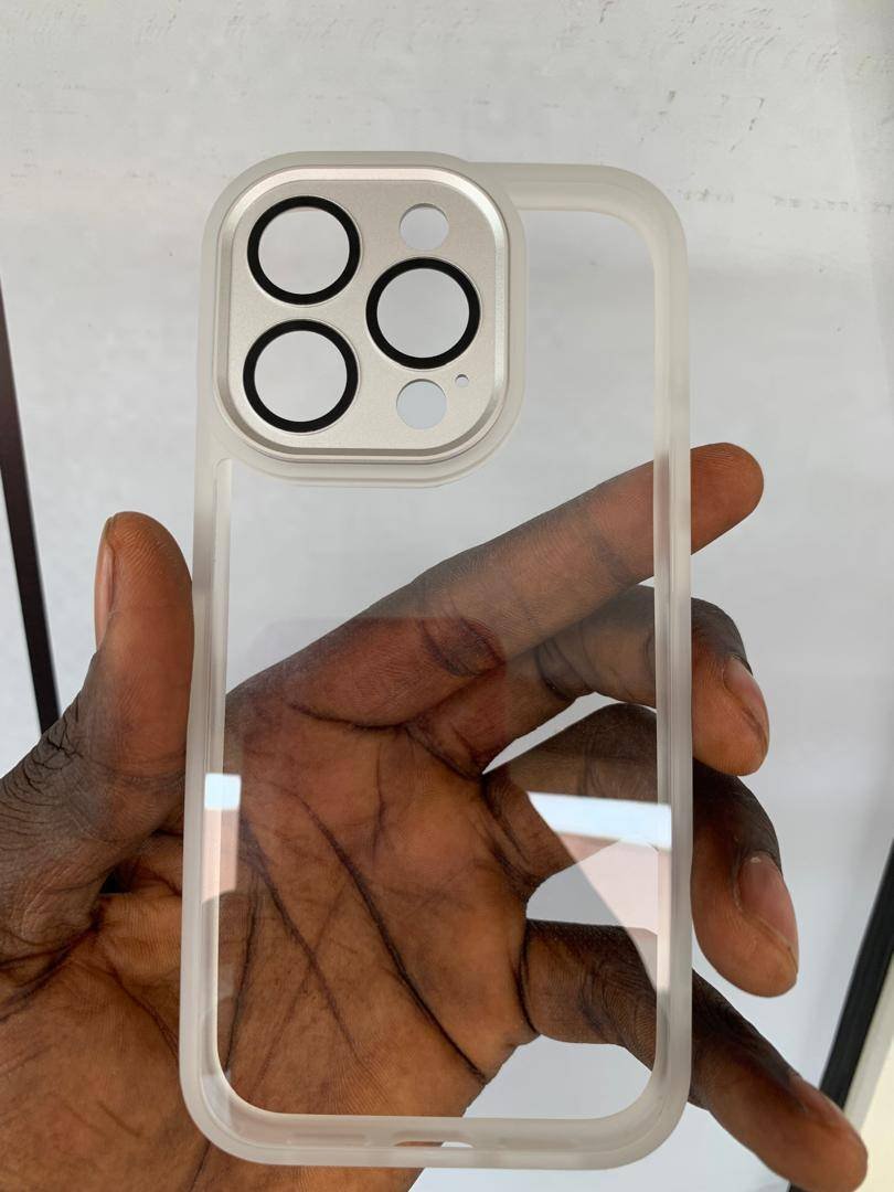 WHITE TRANSPARENT CAMERA RIM