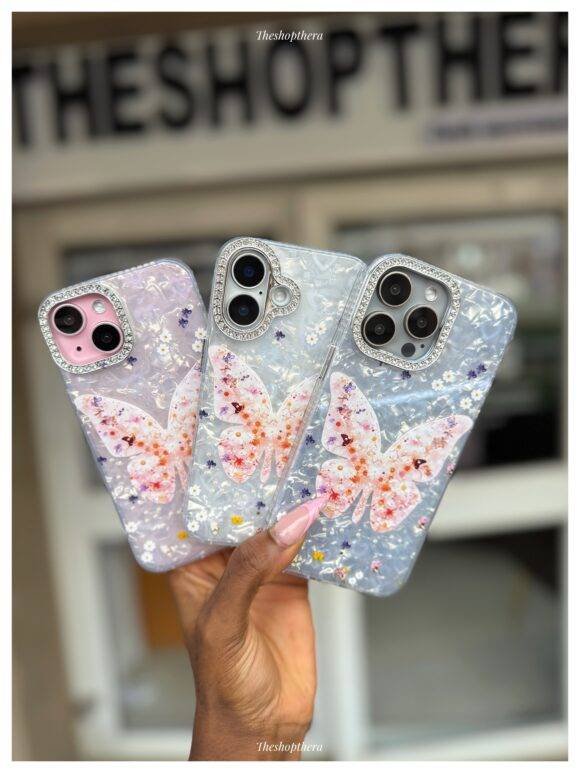 WHITE GLITTER DUST BUTTERFLY - Image 3