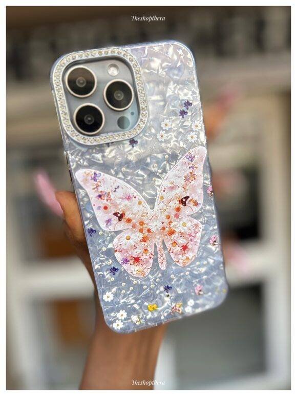 WHITE GLITTER DUST BUTTERFLY - Image 9