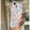 WHITE GLITTER DUST BUTTERFLY