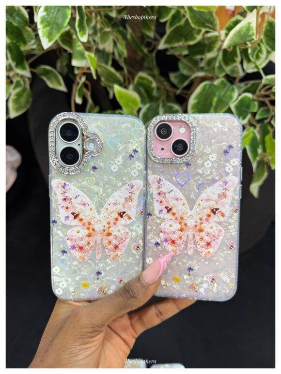 WHITE GLITTER DUST BUTTERFLY - Image 14
