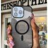 BLACK GLITTER TRANSPARENT MAGSAFE 15PRO
