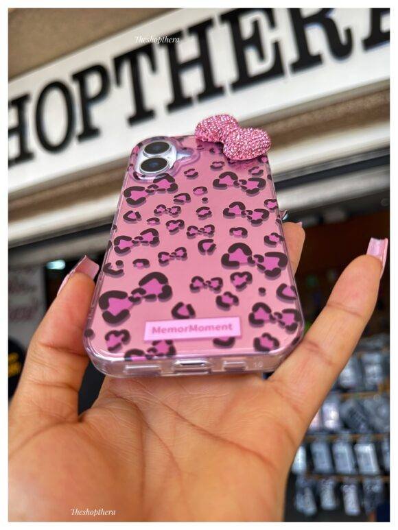 PINK CHEETAH BOW CASE - Image 6