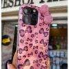 PINK CHEETAH BOW CASE