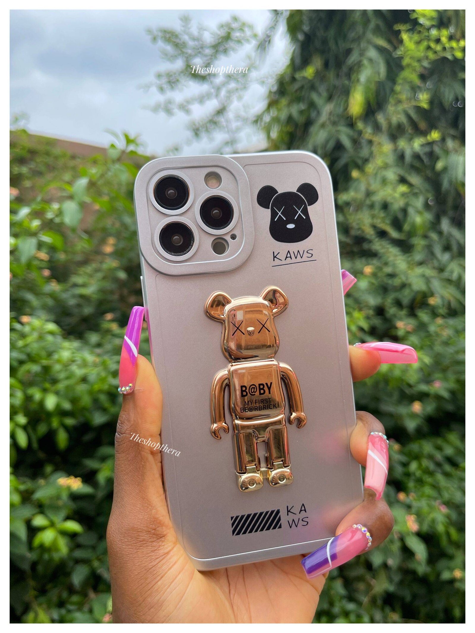 SILVER GOLD 3D BEARBRICK(LEG) XSMAX - Image 7