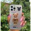 SILVER GOLD 3D BEARBRICK(LEG) XSMAX