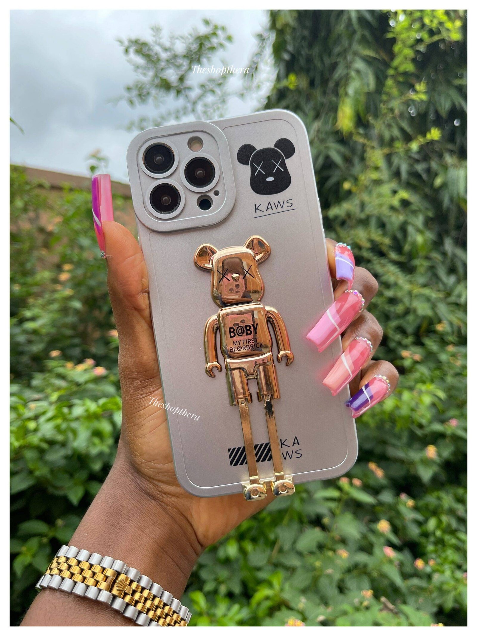 SILVER GOLD 3D BEARBRICK(LEG) XSMAX - Image 9