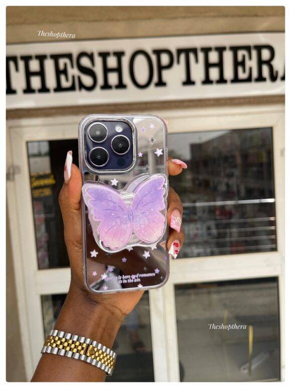 SILVER GRADIENT BUTTERFLY