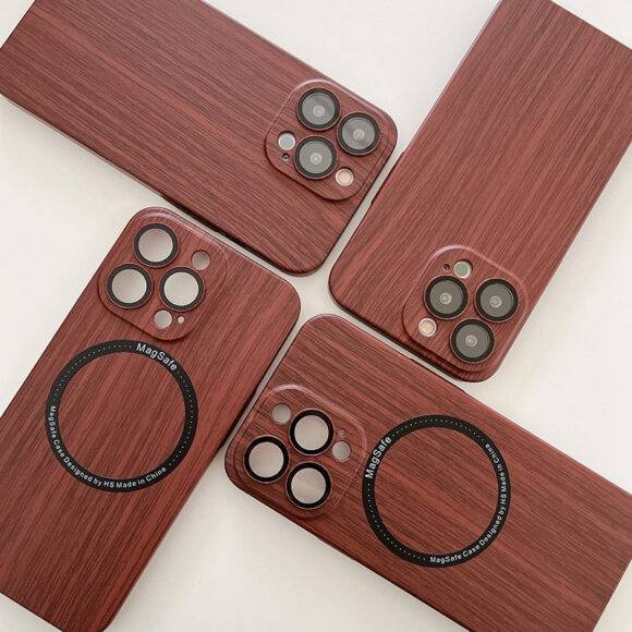 DARK BROWN WOODEN APPLE LOGO - Image 2