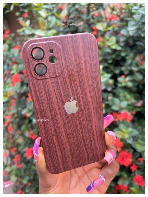 DARK BROWN WOODEN APPLE LOGO - Image 10