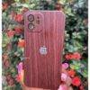 DARK BROWN WOODEN APPLE LOGO