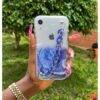 BLUE TRANSPARENT STRAP CASE
