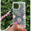 PINK HELLO BEAD STRAP CASE