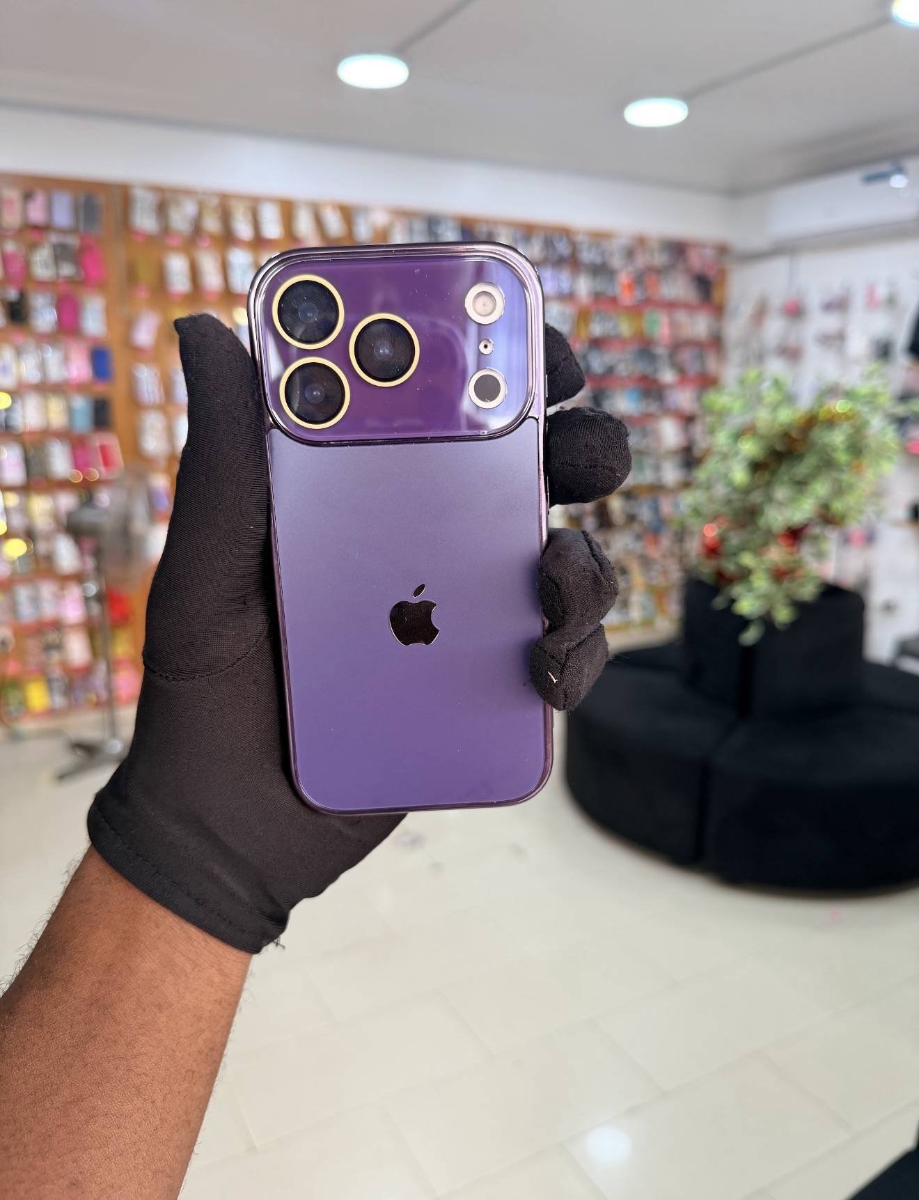 PURPLE ELECTROPLATED GLASS - Image 2