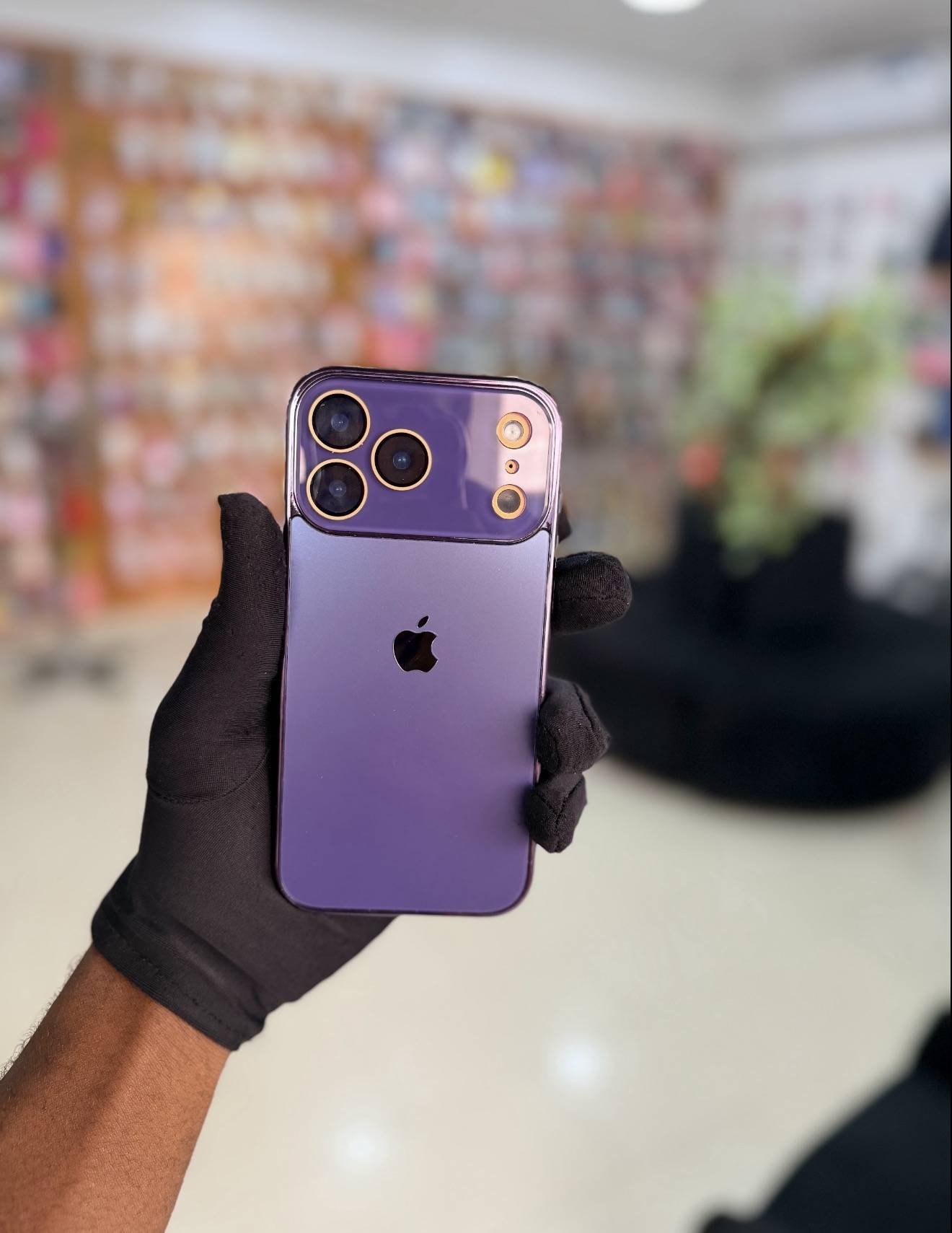 PURPLE ELECTROPLATED GLASS - Image 5