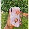 BROWN MARBLE STRAP CASE 12PM