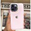 LIGHT PINK SILVER RIM THESUS SILICON 14PLUS/15PLUS