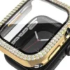 GOLD DOUBLE ROW STONED WATCH PROTECTOR