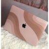 ROSE WAVY MACBOOK CASE WITH EUROPEAN KEYBOARD