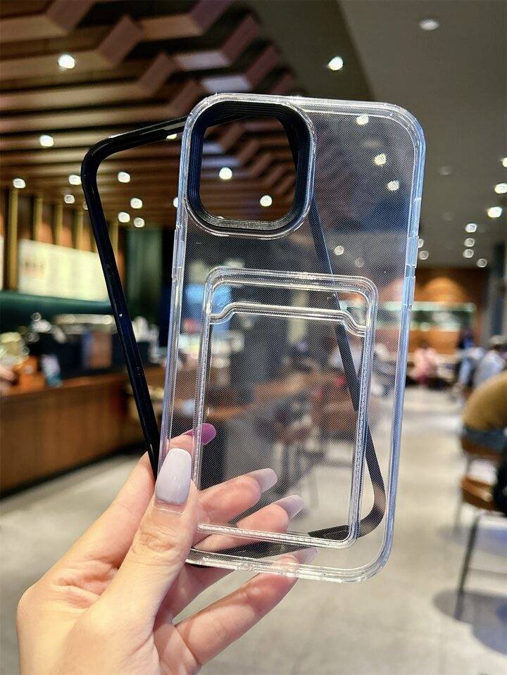 BLACK TRANSPARENT 2IN1 WALLET 14PM