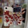 RED CROWN 5 BEADED RHINESTONE CASE