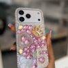 PINK CROWN 5 BEADED RHINESTONE CASE