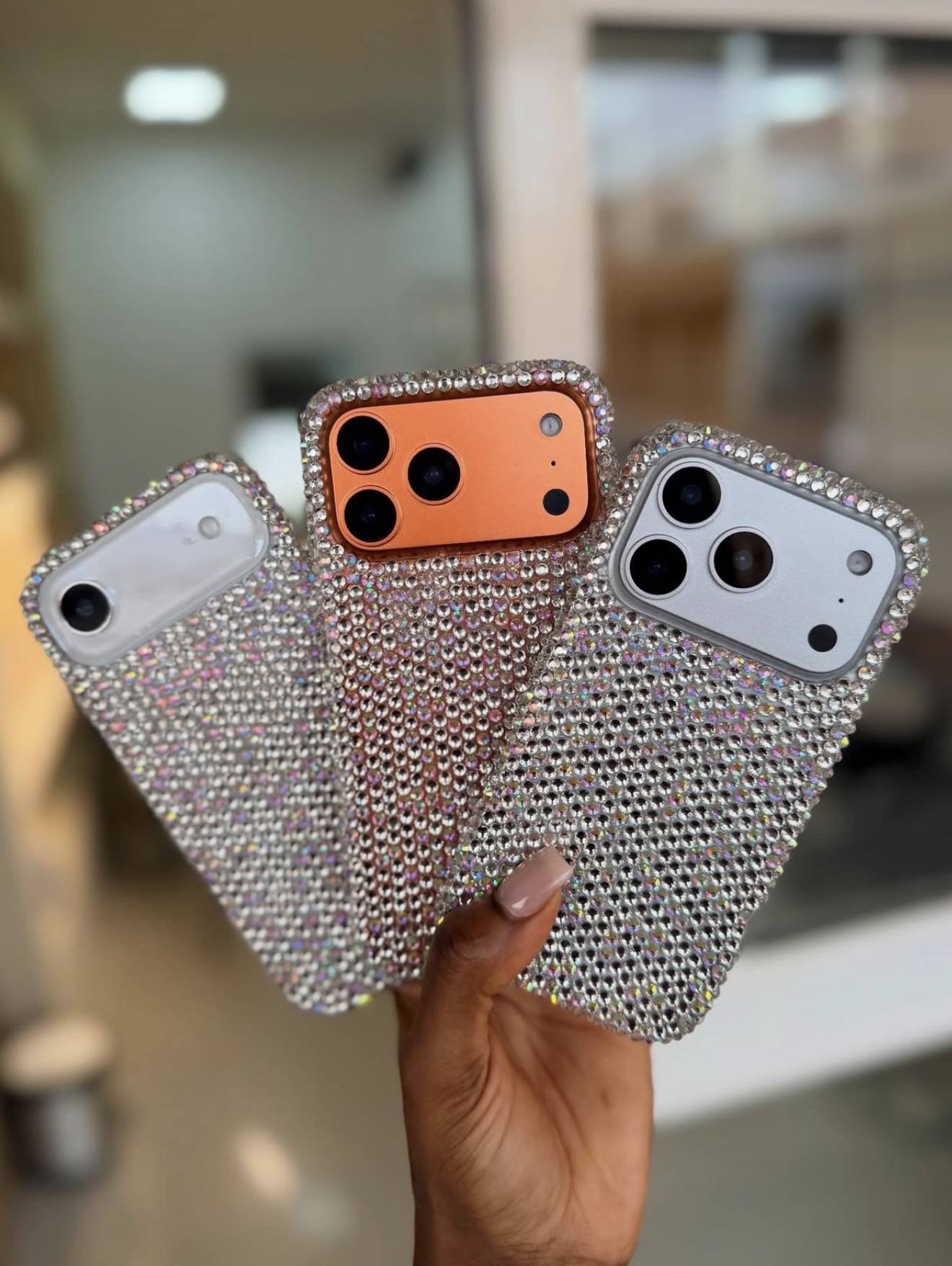 SILVER BLINGED STONED CASE - Image 3