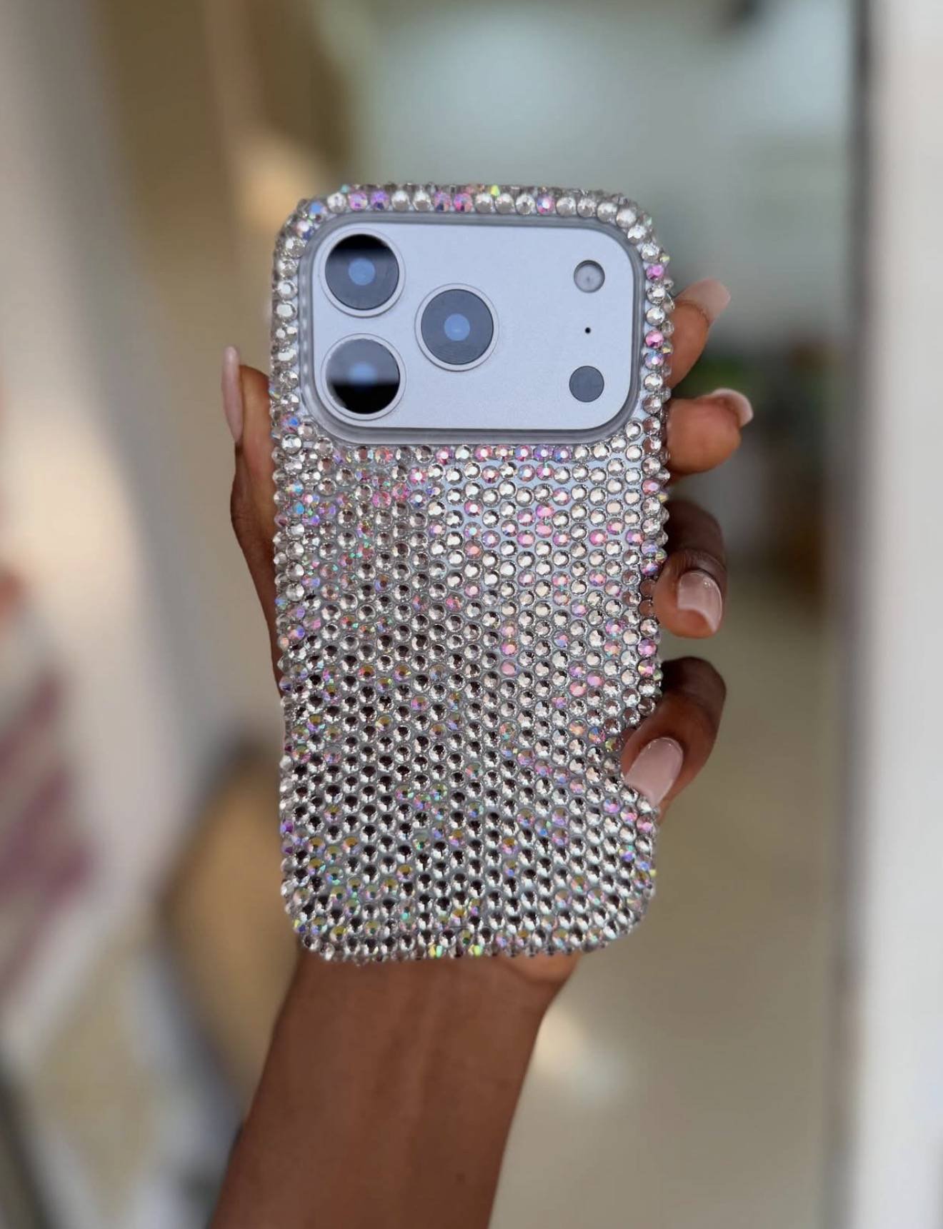 SILVER BLINGED STONED CASE - Image 5