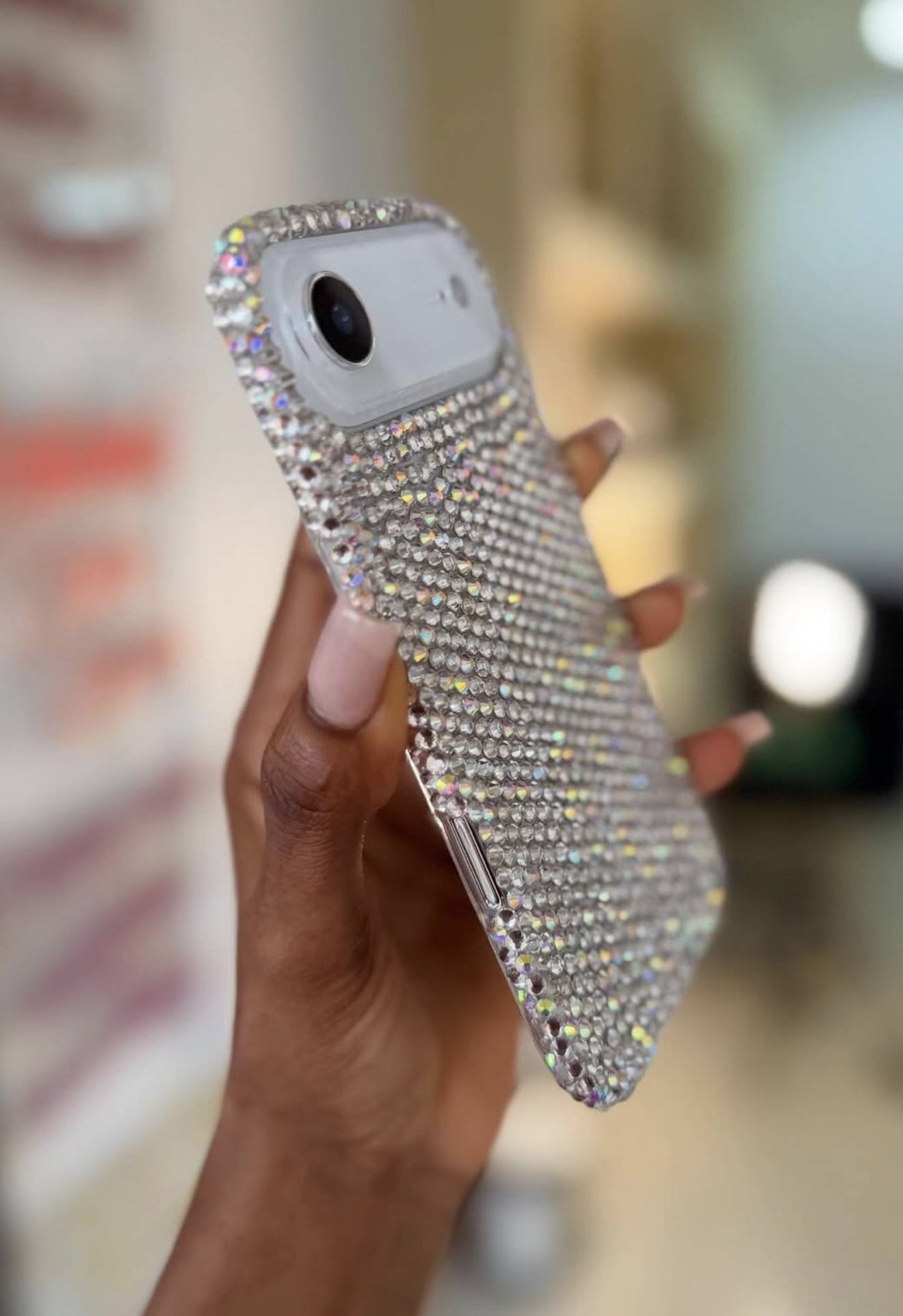 SILVER BLINGED STONED CASE - Image 2