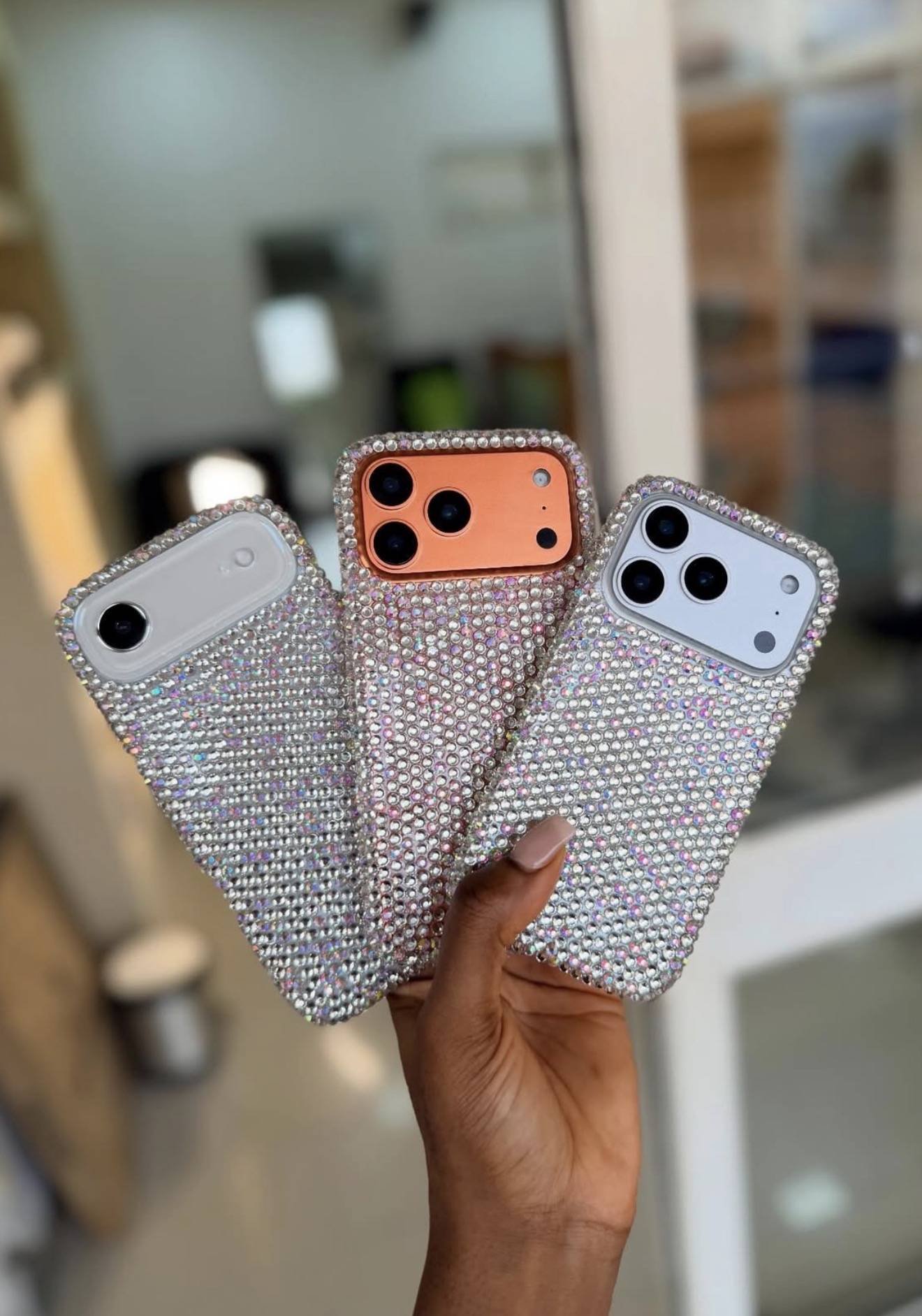 SILVER BLINGED STONED CASE - Image 4