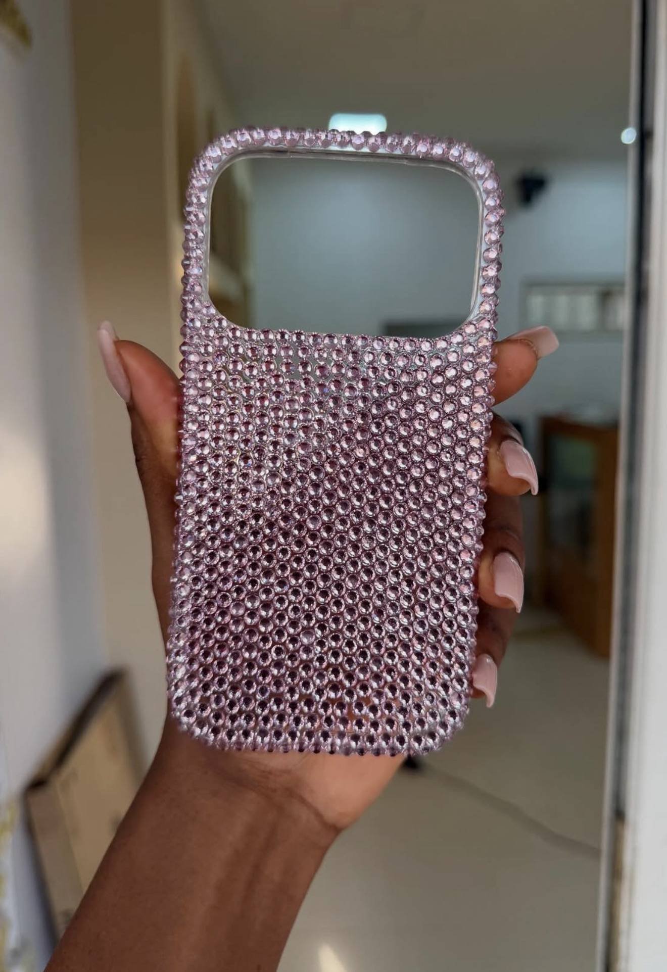 PINK BLINGED STONED CASE - Image 4