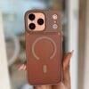 BROWN RIMMED MAGSAFE CASE