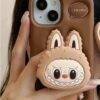 BROWN SOFT LABUBU CASE