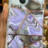 PURPLE GREEN 3IN1 MARBLE CASE