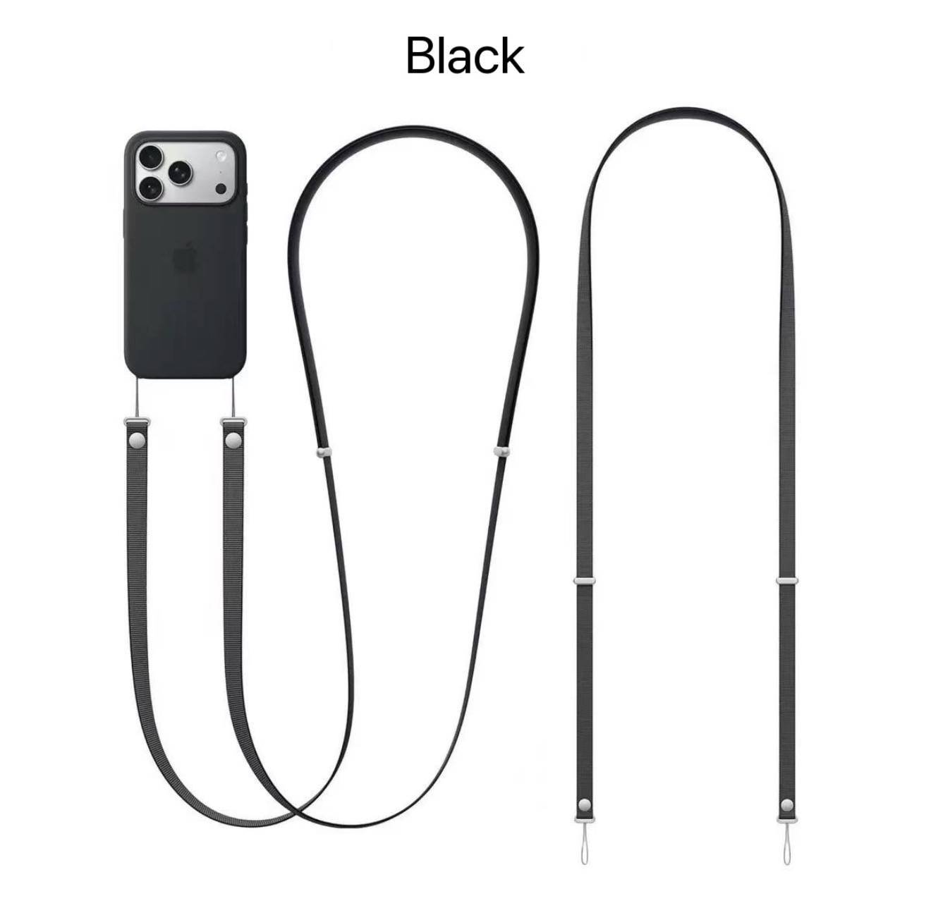 BLACK CROSSBODY STRAP