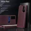 MAROON DISPLAY FLIP LEATHER SAMSUNG S25ULTRA
