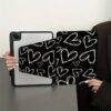BLACK LOVE ART IPAD CASE